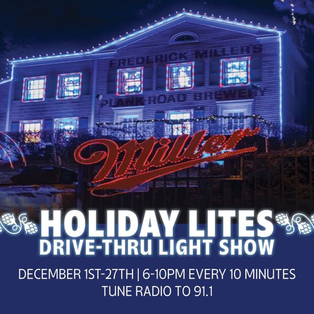 📣 Announcing our Holiday Lites Drive-Thru Light Show for 2023! 📣

From December 1st-27th, the annual Holiday Lites show will be happening every 10 minutes from 6-10pm every night. Pull up your car across from the historic Frederick Miller’s Plank-Road Brewery and tune your radio to 91.1 for festive music! 

#millerbrewery #itsmillertime #holidaylites #milwaukee #visitmilwaukee #mke #molsoncoors